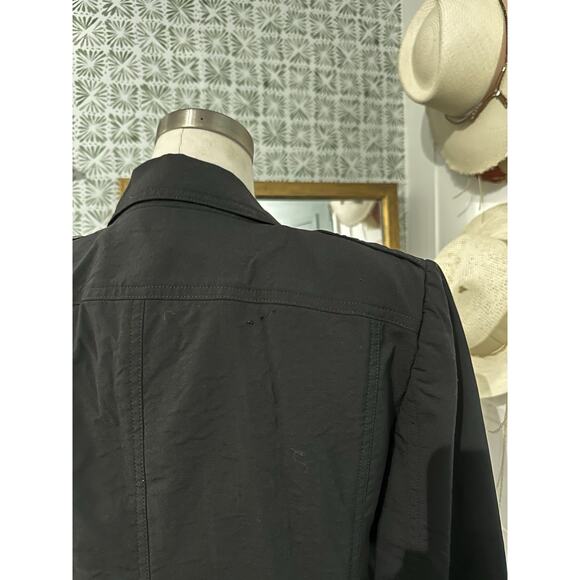 Burberry Womens Black Solid Blazer Jacket Size 6 Italy - Picture 6 of 7